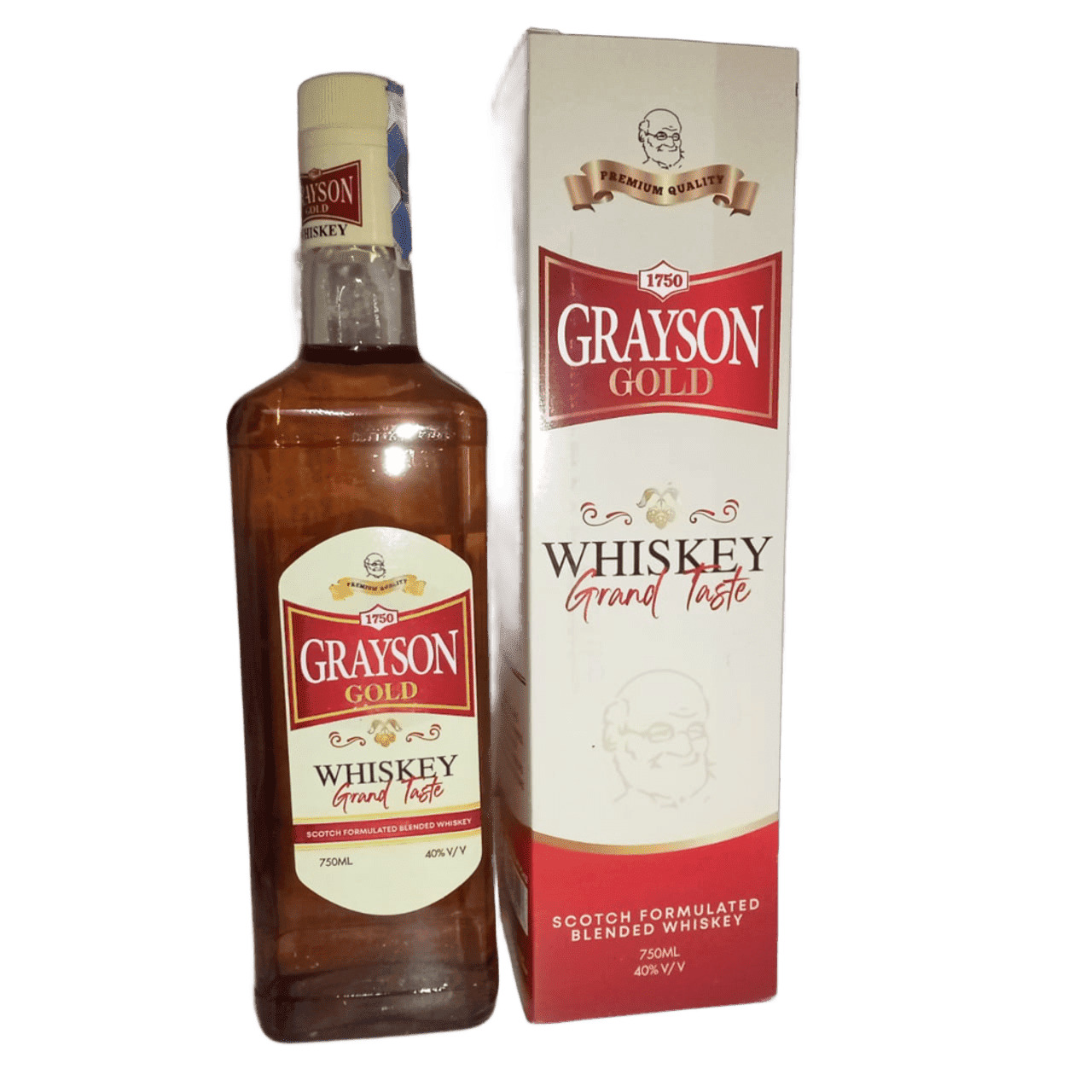 Grayson Gold Scotch Blended Whisky – 750ml (40% ABV),